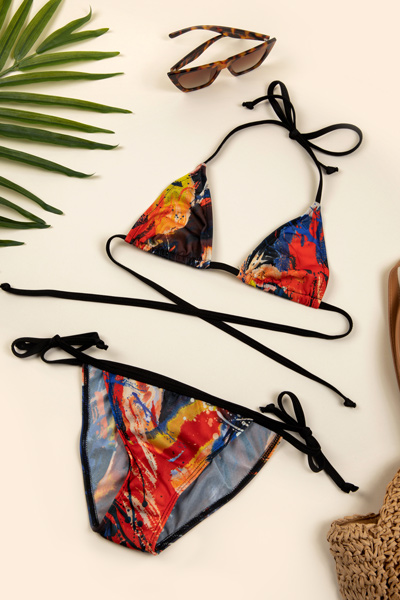Cooltan Tan Though Brushstroke bikini
