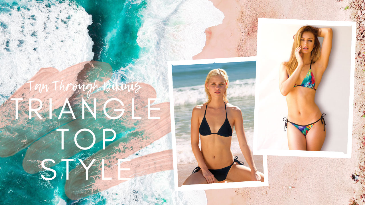 Tan Through Triangle Top Style Suits